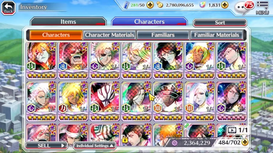 Bleach: Brave Souls Accounts Mid-Tier GLOBAL|FreshStory|13 MT(Ichigo+Rukia 10th,Noel+Macy+Ninny BTW,Uryu+Yasutora 2
