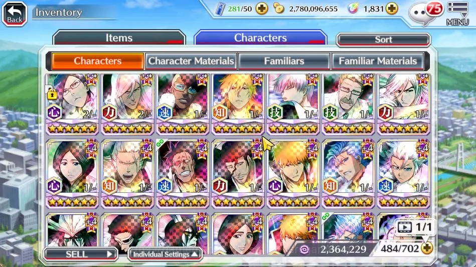 Bleach: Brave Souls Accounts Mid-Tier GLOBAL|FreshStory|13 MT(Ichigo+Rukia 10th,Noel+Macy+Ninny BTW,Uryu+Yasutora 3