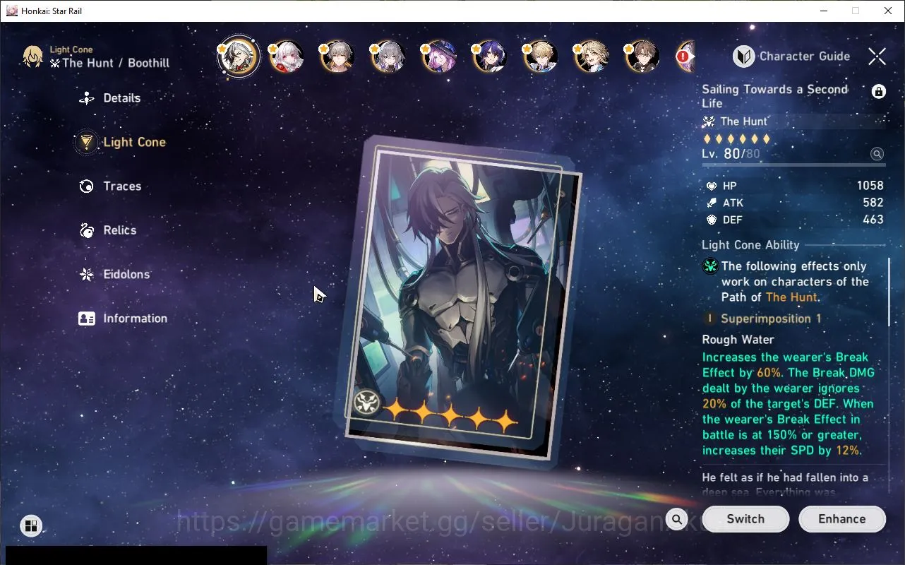 Honkai Star Rail Accounts ASIA |TL 69| 13 Limit|[Bothil +Sign] Black Swan,Ca image 4