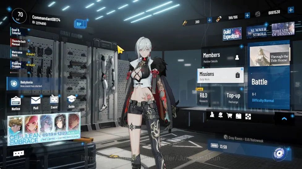 Punishing: Gray Raven Starter ASIA | Starter | LuciaCW+Sign+COAT, LuciaCA, SS Te image 1