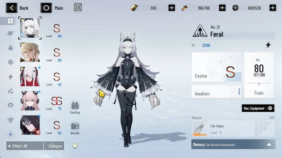 Punishing: Gray Raven Accounts Starter ASIA | Starter | LuciaCW+Sign+COAT, LuciaCA, SS TeddyDecry | Chapter4 | 2 4