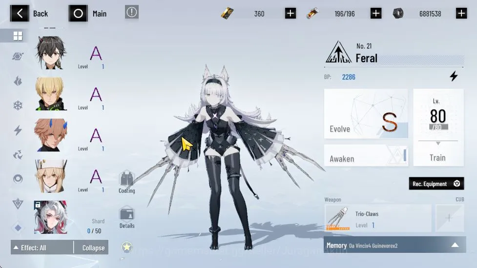 Punishing: Gray Raven Accounts Starter ASIA | Starter | LuciaCW+Sign+COAT, LuciaCA, SS TeddyDecry | Chapter4 | 2 6