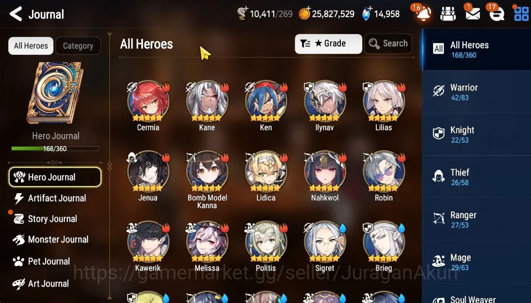 Epic Seven Accounts Mid-Tier Asia Unverif|MidGame|13 ML(DK Sharun,BHwayung,harseti,NMoon 2