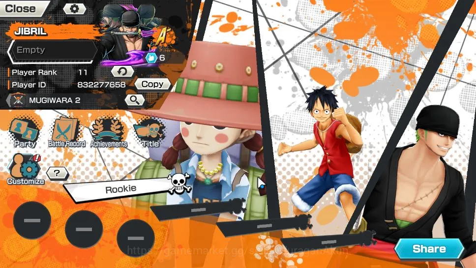 One Piece Bounty Rush Accounts Mid-Tier Global | 3 META EX | Kozuki Oden, Roronoa Zoro, S-Snake | Rank 11 | Log Bandai 2