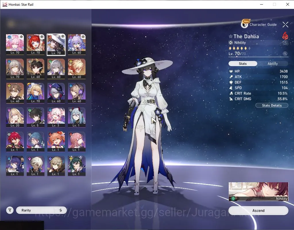 Honkai Star Rail Accounts ASIA | TL 55 | 5 Limit|Cyrene+Sign,3B,TheDahlia,Da image 4