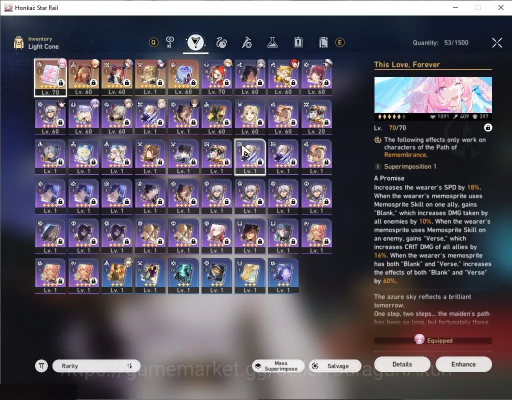 Honkai Star Rail Accounts ASIA | TL 55 | 5 Limit|Cyrene+Sign,3B,TheDahlia,Da image 5
