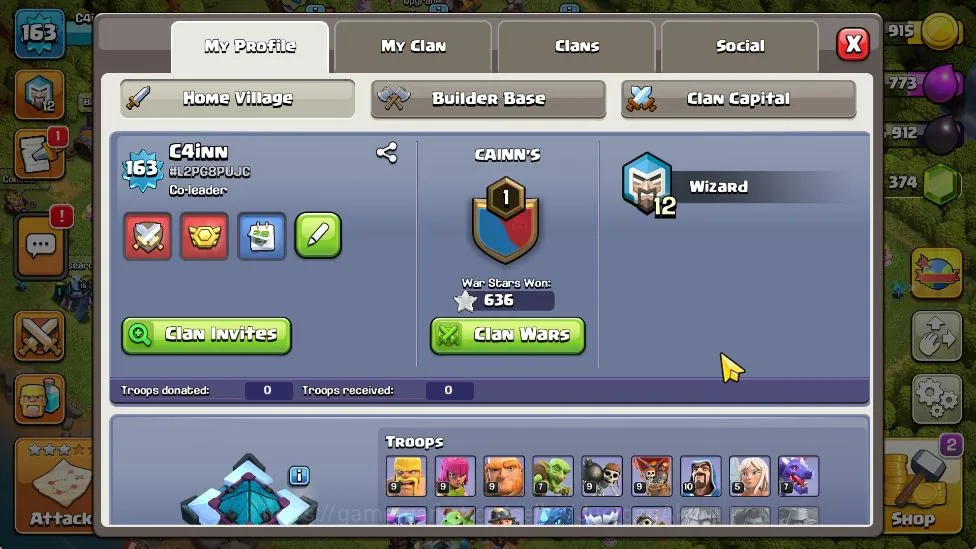 Clash of Clans Accounts TH 13-BH 8|LV245|League Wizard 12 |HH7|BK 65,AQ 70 image 5