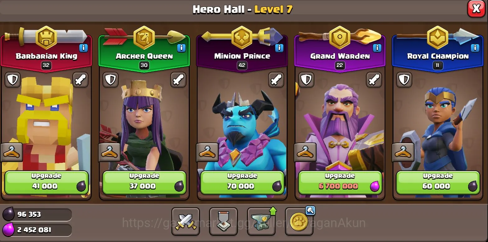 Clash of Clans Accounts Mid-Tier TH 14 lvl-108|Thropy 2774 BK32-AQ32-MP42-GW22-RC11 | Supercell ID | Protect Off | Take 2