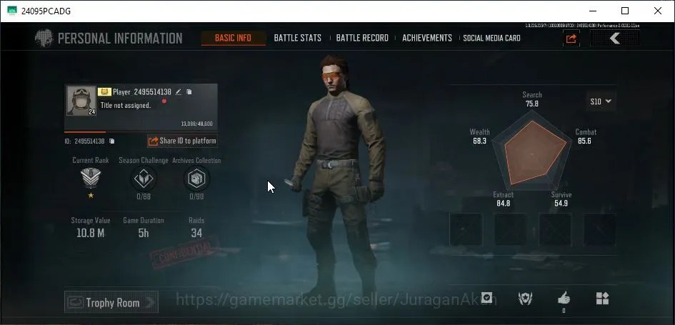 Arena Breakout Accounts Mid-Tier [MOBILE]|SV 10M | CV 9M | Starter Plain ACC Gear Skin Armor Headset | CN ON |Infinite|Check 2