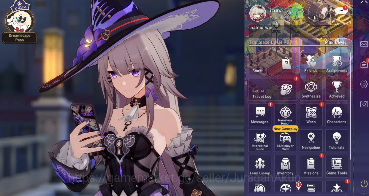 Honkai Star Rail Accounts Mid Game ASIA [TL70] 10 Limited (The Herta+Sign, Acheron+Sign, Jiaoqiu,Ruan Mei 2