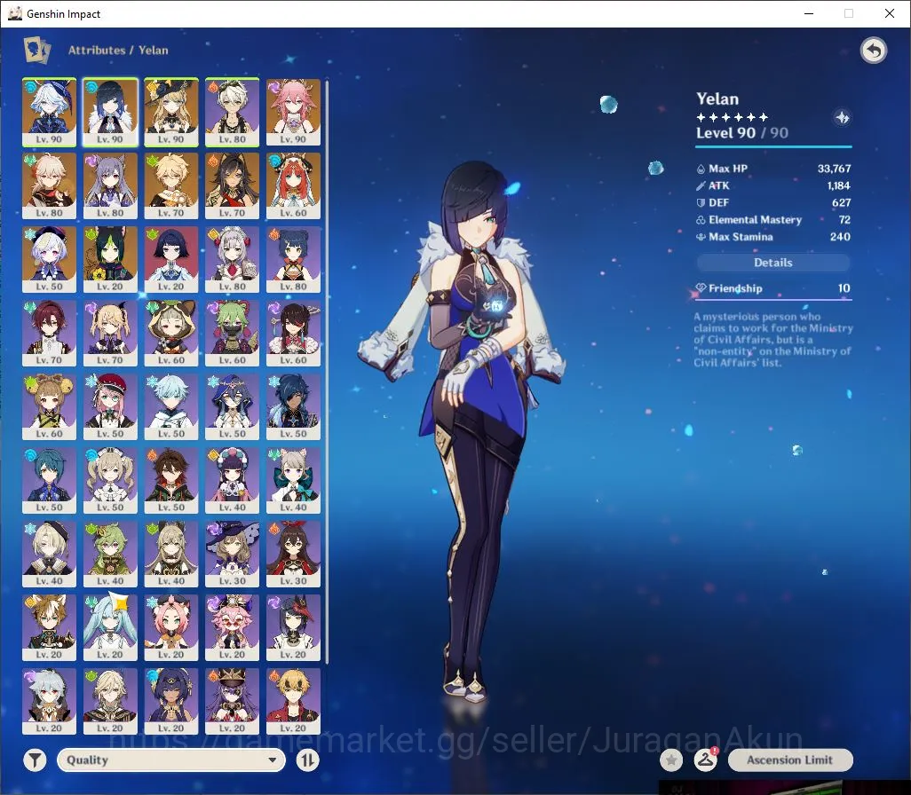 Genshin Impact Accounts ASIA|AR 56|5 Limited + 2 [5 Star's Weapon]|Furina+ image 3
