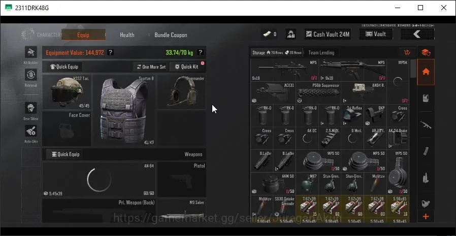 Arena Breakout Accounts High-End [MOBILE] Lv 30|SV 32M|CV 24M|MF Hoodie Combust-FAMAS Splash-AR57 Edge-MPX,Etc|Gear Skin|CN 3