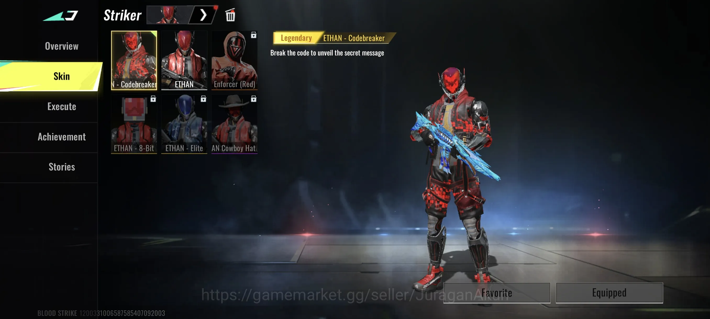 Blood Strike Accounts Mid-Tier Asia|eternal Ak47-Overload,Scar-Molten core,Lightblade-Limbo|Ran-Maiden Of Nightfall,etc|Log 5
