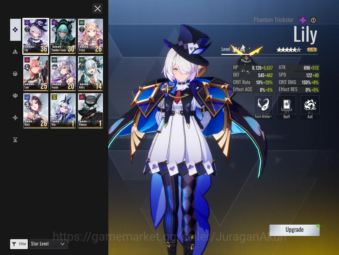 Etheria: Restart Accounts Mid‑Tier Global-S9| 9 SSR(Hoyan,Kloss,ShadowSania,Freya,etc)+21SR Animus |Male MC|Log Google 2