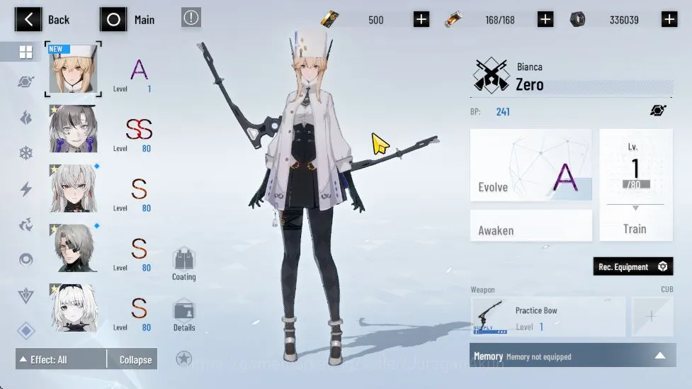 Punishing: Gray Raven Accounts Mid-Game ASIA| Lilith Daemon+Coat(New Life)+Sign, Lucia CW+Sign, Watanabe | Char Selecter 5