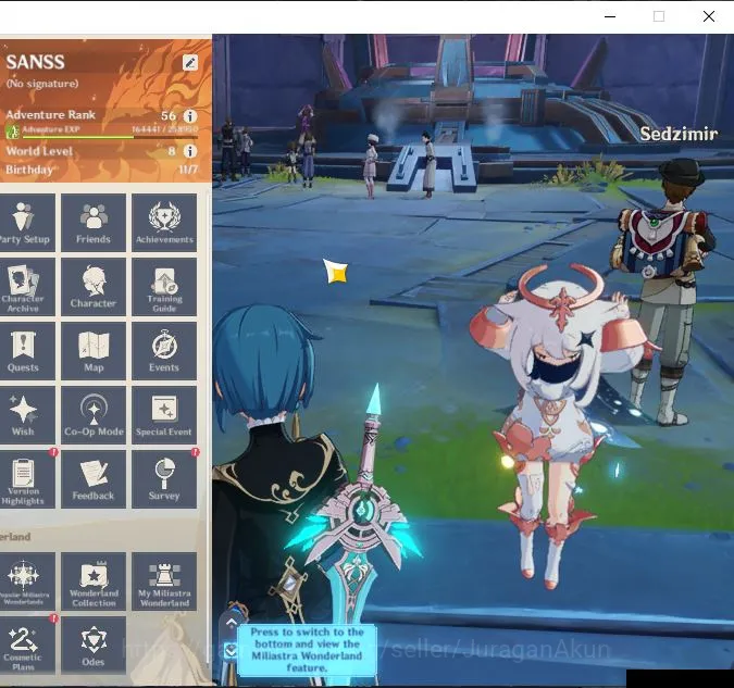 Genshin Impact Mid Game ASIA|AR 56| 5 Limited+4 [5*Weapon] | [Kaedehara Ka image 1