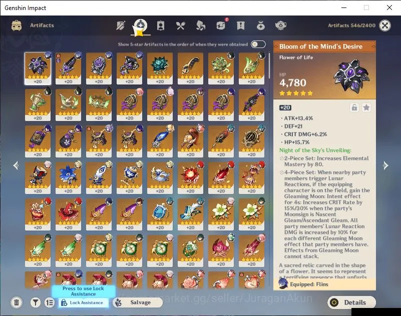 Genshin Impact Accounts Mid Game ASIA|AR 56| 5 Limited+4 [5*Weapon] | [Kaedehara Kazuha,Flins,Raiden Shogun,Xiao,Yae Miko 3