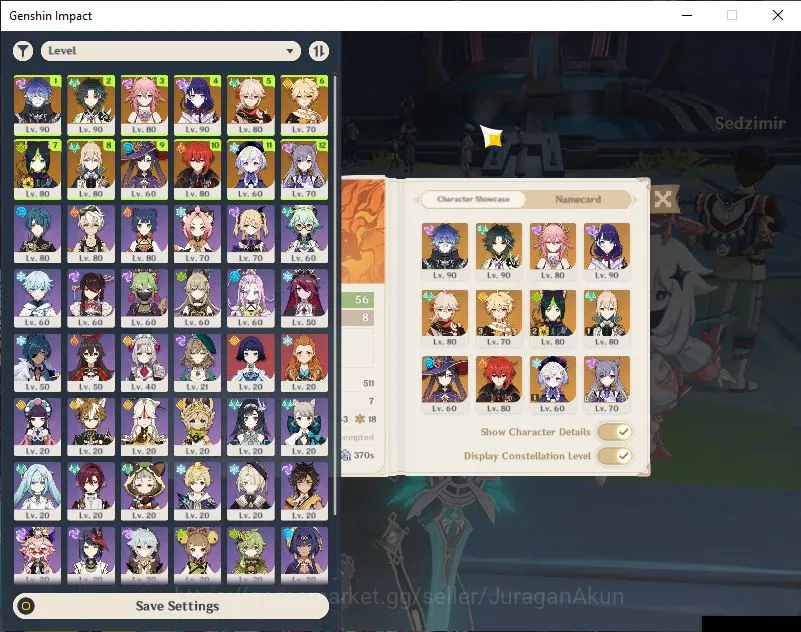 Genshin Impact Accounts Mid Game ASIA|AR 56| 5 Limited+4 [5*Weapon] | [Kaedehara Kazuha,Flins,Raiden Shogun,Xiao,Yae Miko 4
