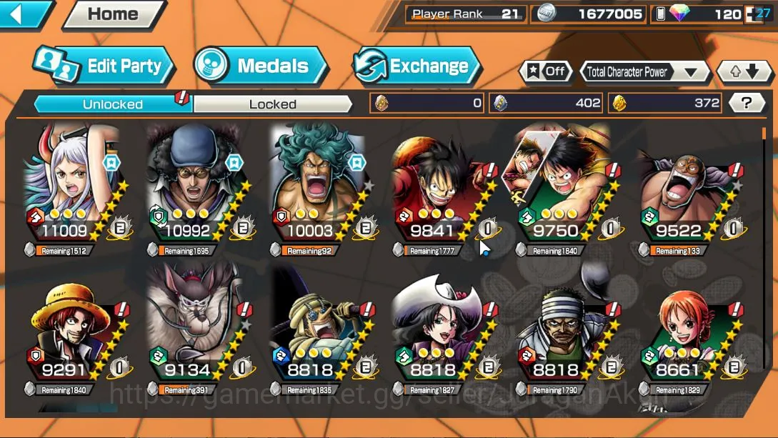 One Piece Bounty Rush Accounts Global| 4 META EX|Kaido's Son yamato,Blackbeard Ku image 5