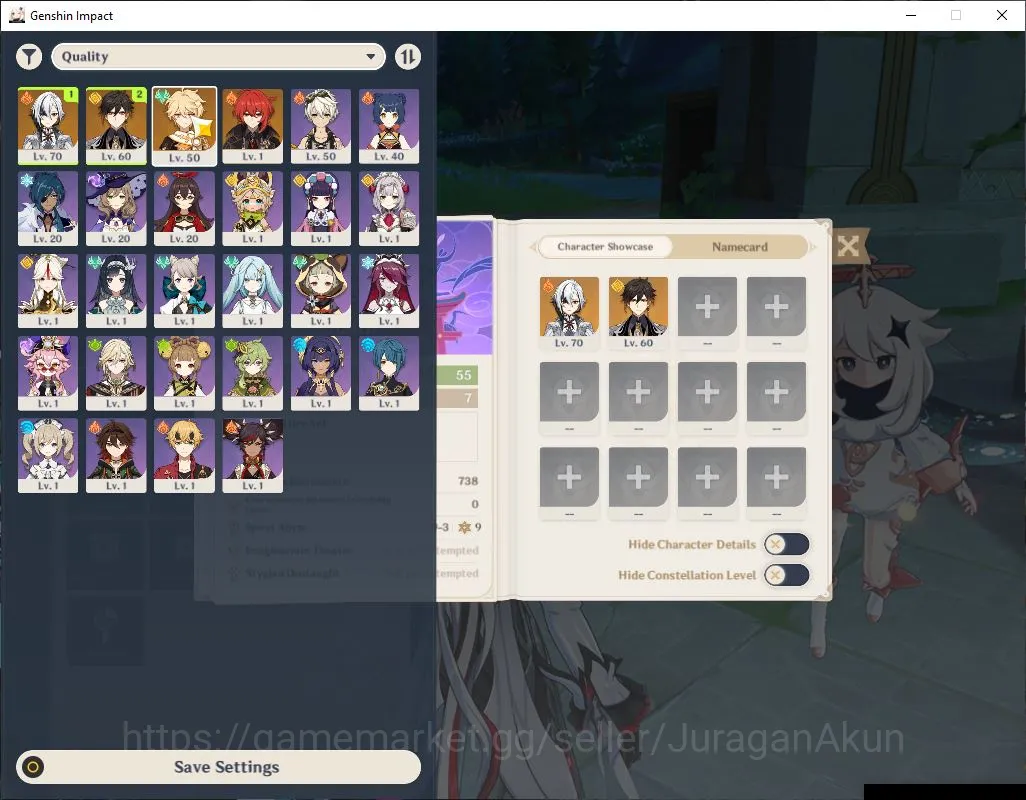 Genshin Impact Mid Game ASIA|AR 55|2 Limited + 6 [5 Star Weapon][Arlecchin image 1