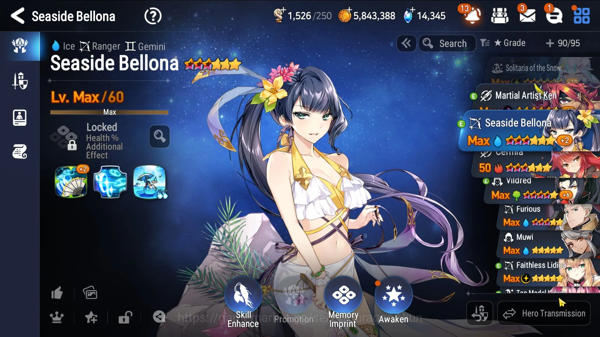 Epic Seven Accounts Mid-Tier Global Unverif|7ML(Luluca,Tenebria,SS Snow,Arc Shadow)(Stark)Arunka|1.5K Energy,14.3k 6