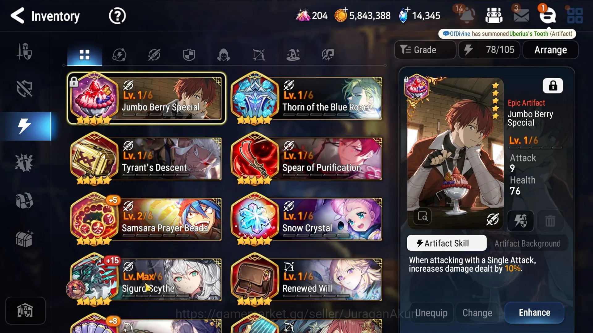 Epic Seven Accounts Mid-Tier Global Unverif|7ML(Luluca,Tenebria,SS Snow,Arc Shadow)(Stark)Arunka|1.5K Energy,14.3k 8