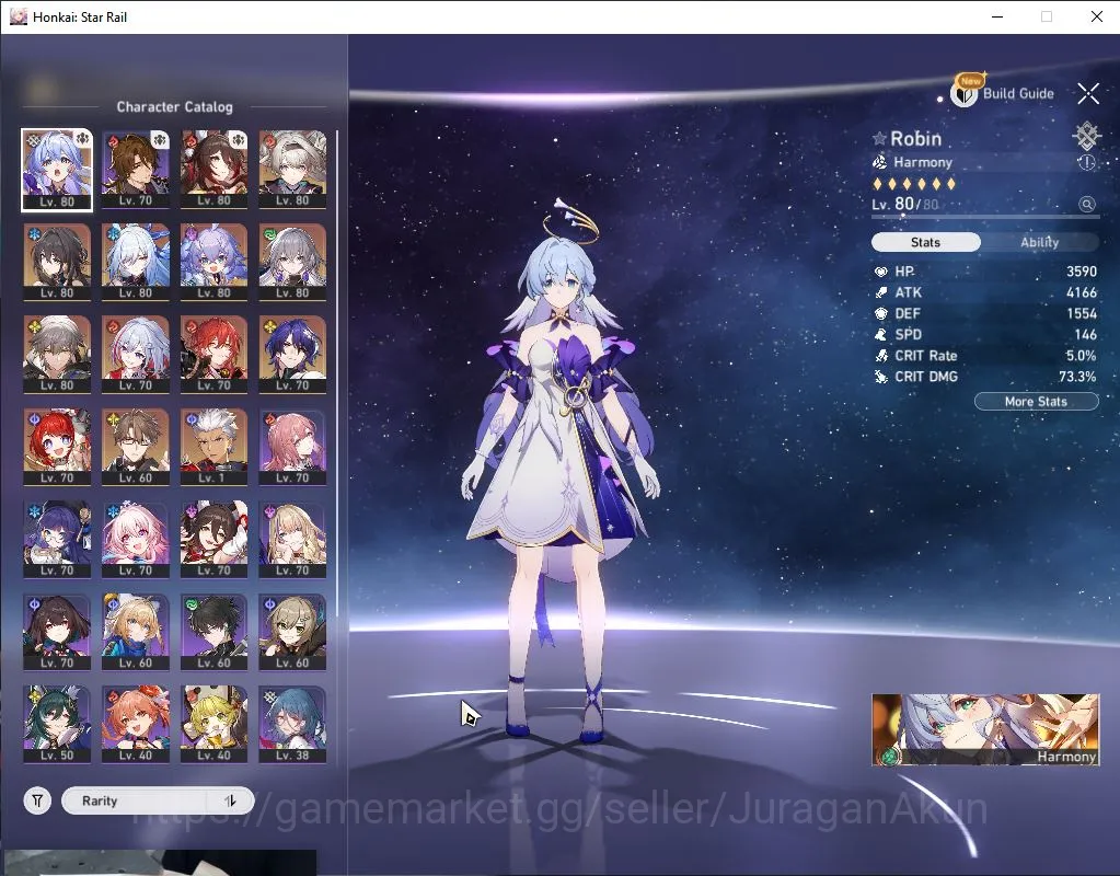 Honkai Star Rail Accounts Mid Game ASIA|TL68| 9 Limit [Robin+Sign,Fugue,Firefly,Ruan Mei,Jingliu,Dr 2