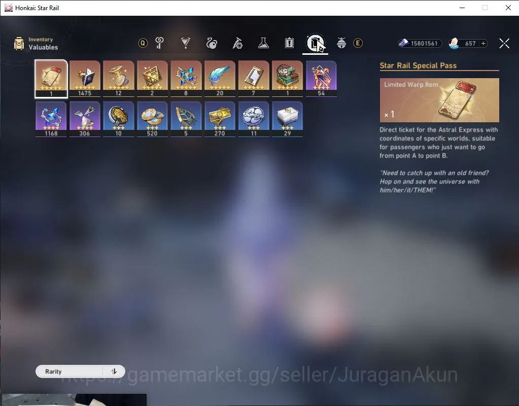 Honkai Star Rail Accounts Mid Game ASIA|TL68| 9 Limit [Robin+Sign,Fugue,Firefly,Ruan Mei,Jingliu,Dr 5