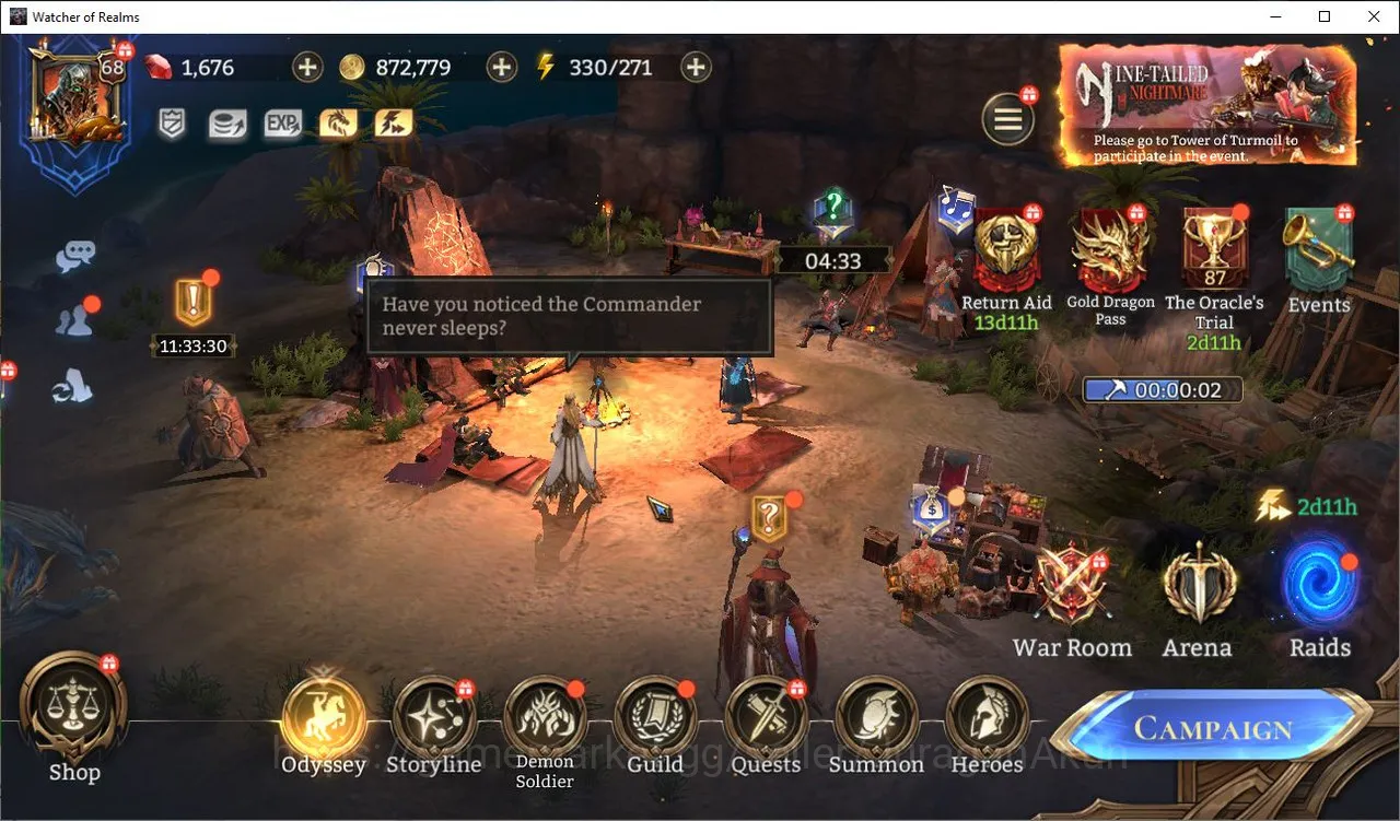 Watcher of Realms Mid-Tier Global 600xx | 2100K Power| 19 Legendary(Lord Veno image 1