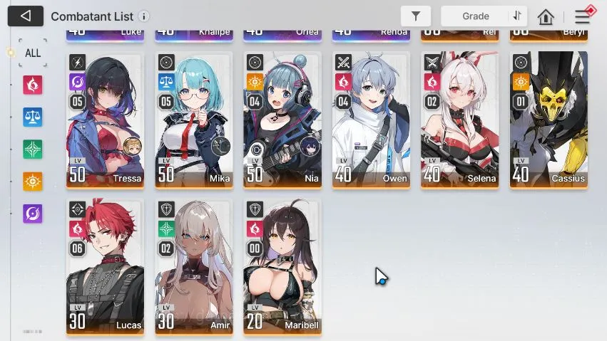 Chaos Zero Nightmare Accounts ASIA Lv50|10 SSR (YukiM1+Sign,Chizuru,MagnaM2,Haru,Veronica,Hugo,etc)|11 5