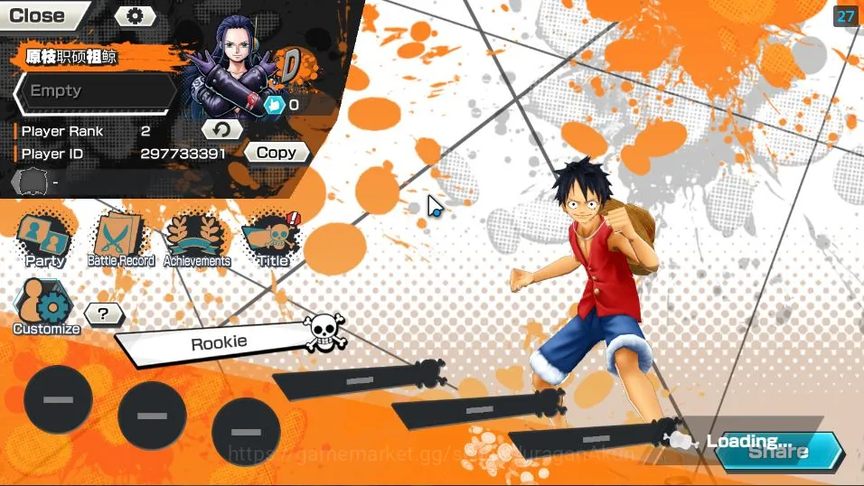 One Piece Bounty Rush Accounts Mid-Tier Global| 2 META EX | Daimyo of Kuri Kozuki Oden , Seraphim S-Snake | Rank 2 |Log 2