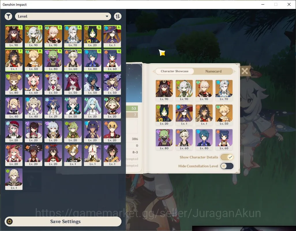 Genshin Impact Mid Game ASIA|AR 53| 4 Limited + 1 [5 Star's Weapon][HuTao  image 1