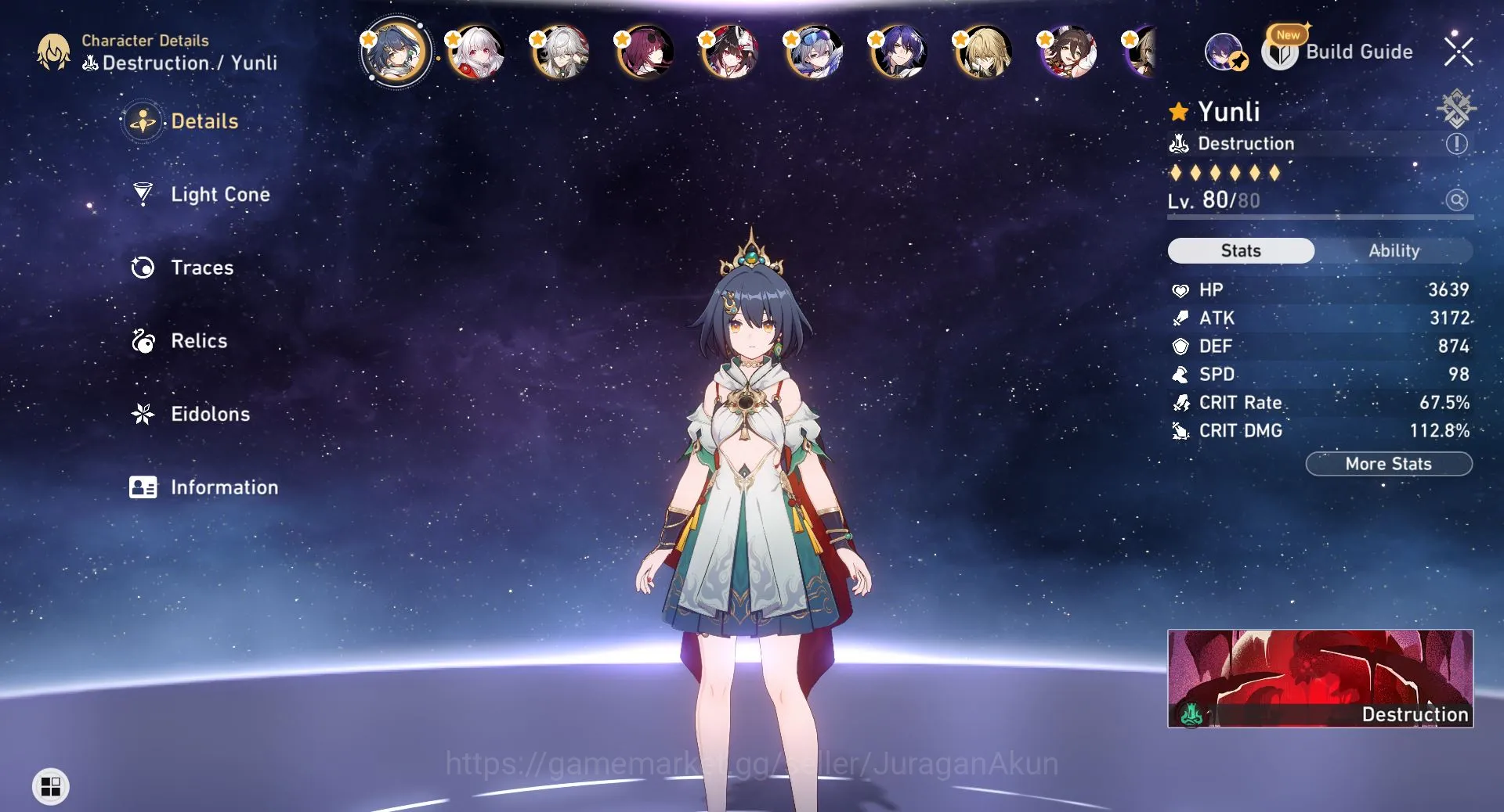 Honkai Star Rail Accounts ASIA [TL70] 13 Limited (Robin[E1+Sign], Aventurine image 10