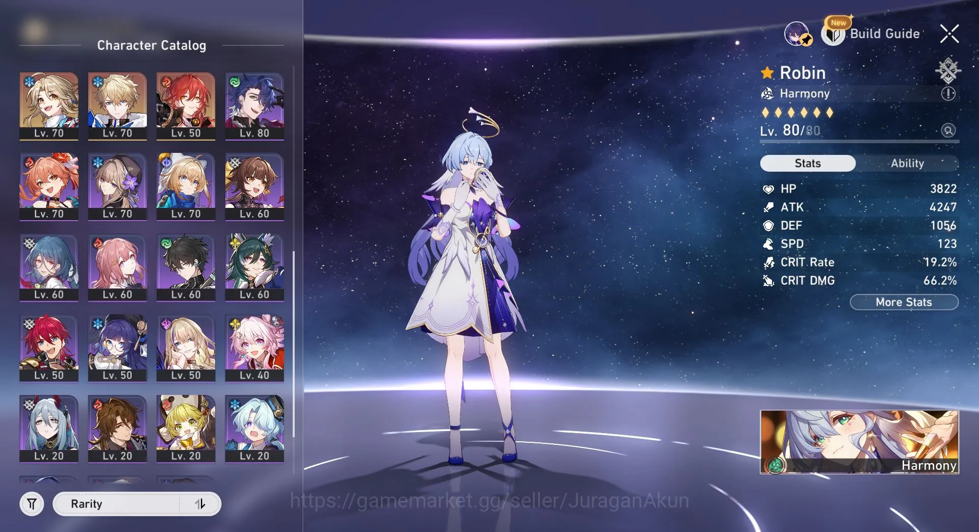 Honkai Star Rail Accounts ASIA [TL70] 13 Limited (Robin[E1+Sign], Aventurine image 2