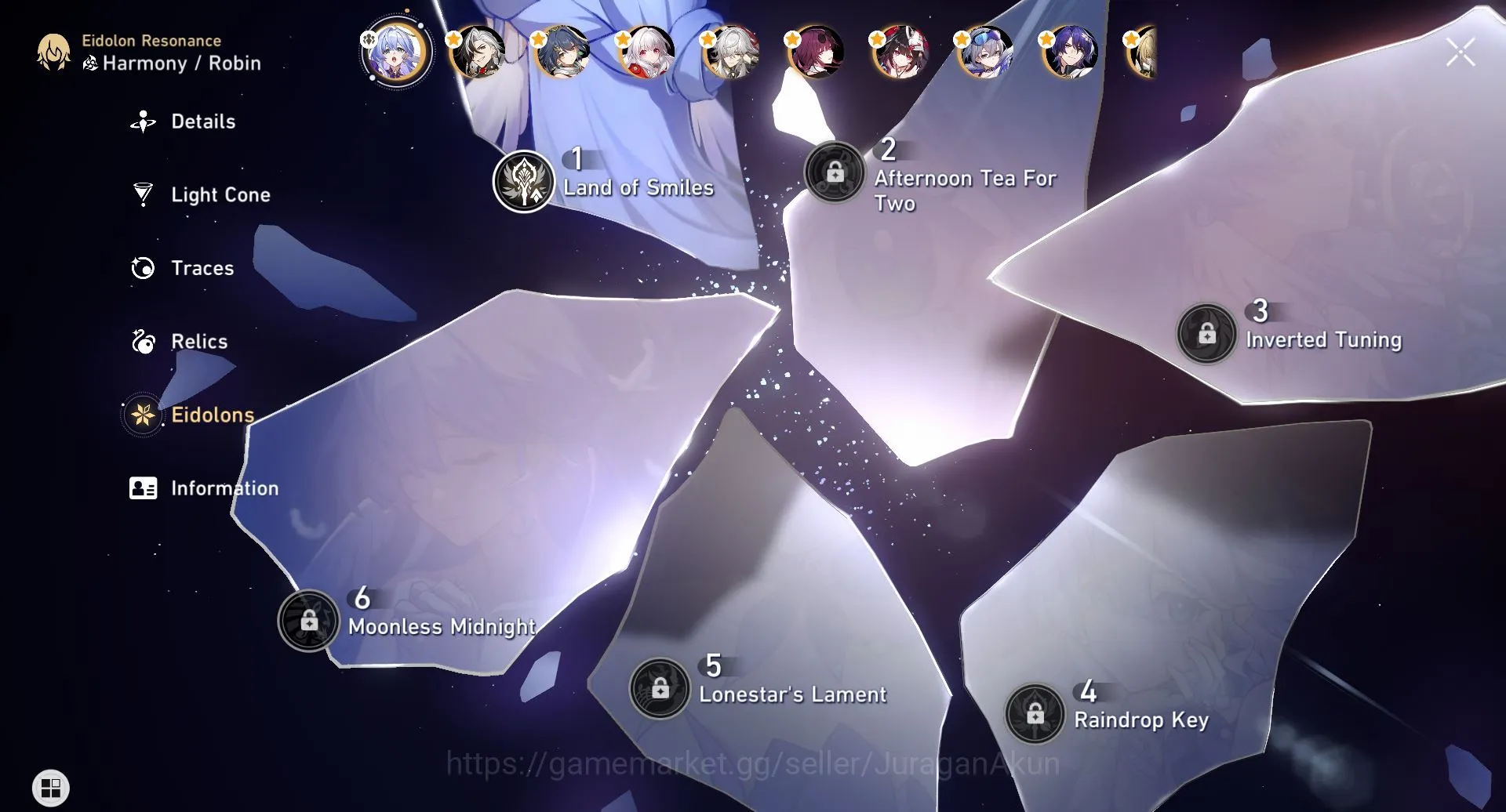 Honkai Star Rail Accounts ASIA [TL70] 13 Limited (Robin[E1+Sign], Aventurine image 3