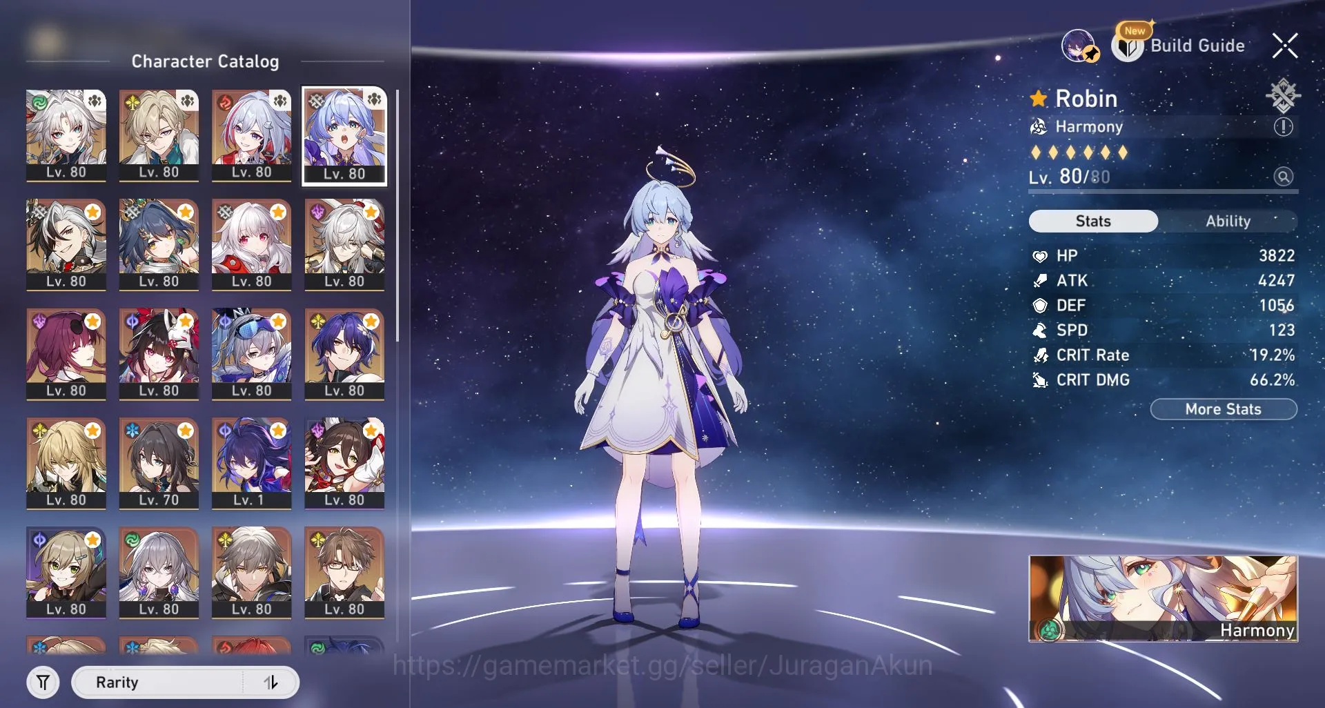 Honkai Star Rail Accounts ASIA [TL70] 13 Limited (Robin[E1+Sign], Aventurine image 5