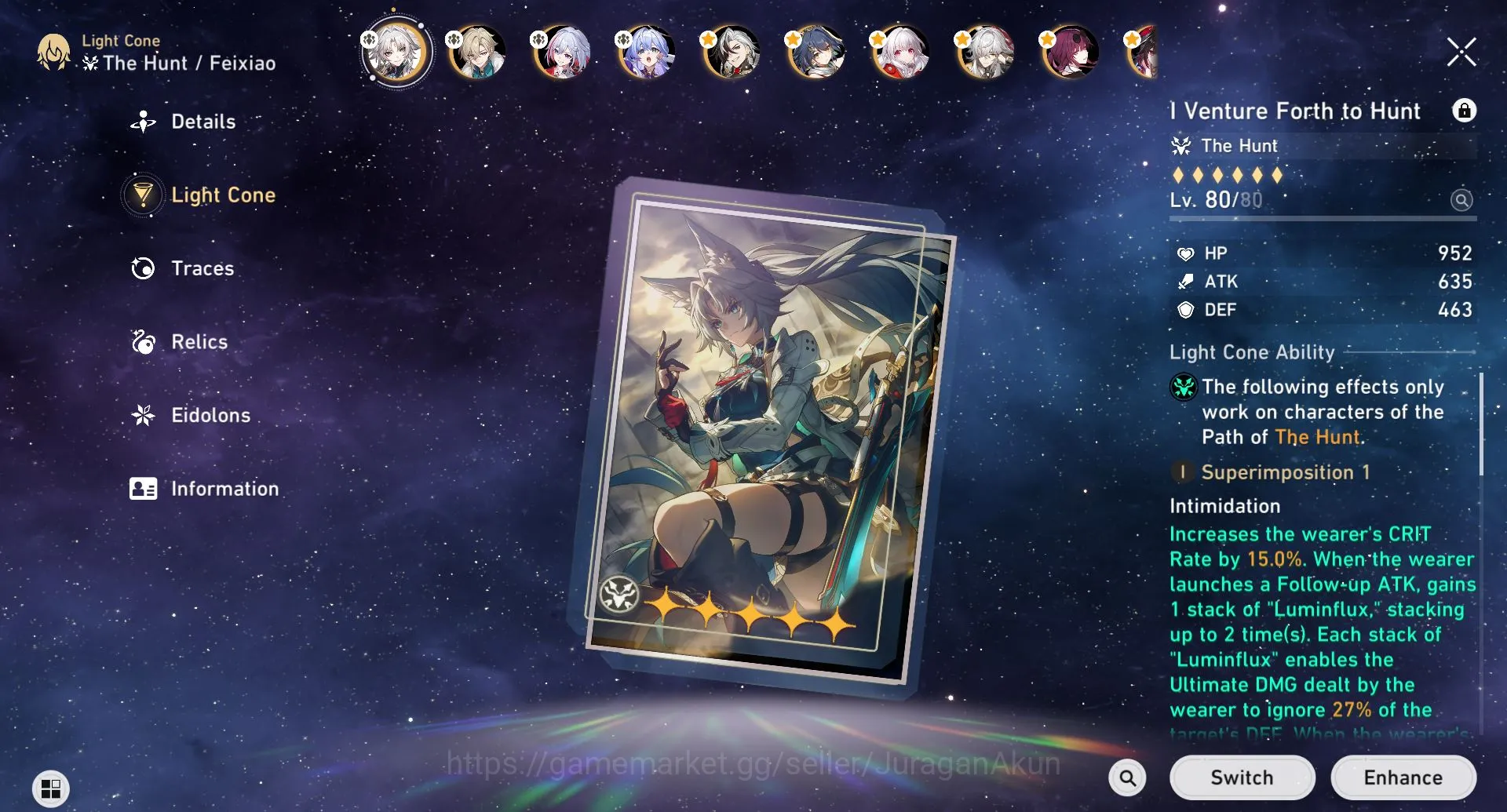 Honkai Star Rail Accounts ASIA [TL70] 13 Limited (Robin[E1+Sign], Aventurine image 8