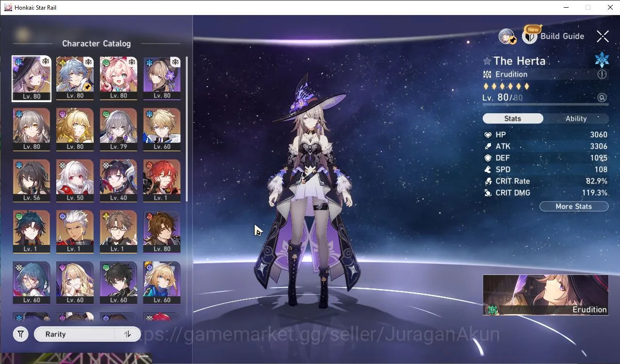 Honkai Star Rail Accounts Mid Game ASIA|TL65|7 Limited[The Herta+Sign,Sunday,Hyacine,Aglaea,Ruan 2