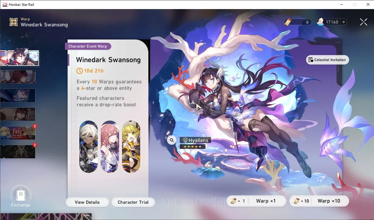Honkai Star Rail Accounts Mid Game ASIA|TL65|7 Limited[The Herta+Sign,Sunday,Hyacine,Aglaea,Ruan 3