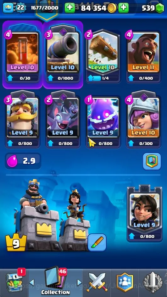 Clash Royale Accounts Lvl 22|Trophy 4165|KTL 9|Limited Skin|Card 71|1 EV image 5
