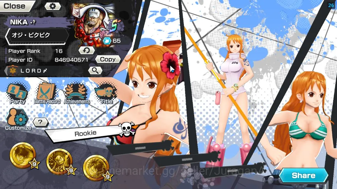One Piece Bounty Rush Mid-Tier Global| 7 META EX|TEF Luffy,Fleet Admiral Akainu,B image 1