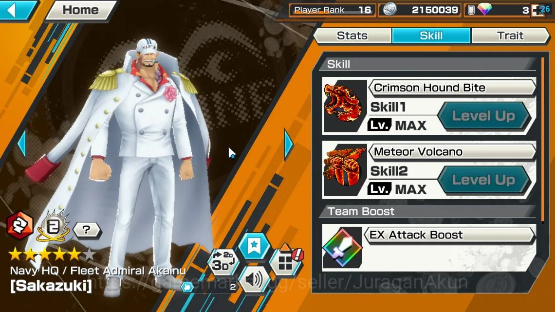 One Piece Bounty Rush Accounts Mid-Tier Global| 7 META EX|TEF Luffy,Fleet Admiral Akainu,BlackBeard Kuzan,Onigashima Kid&Law 3