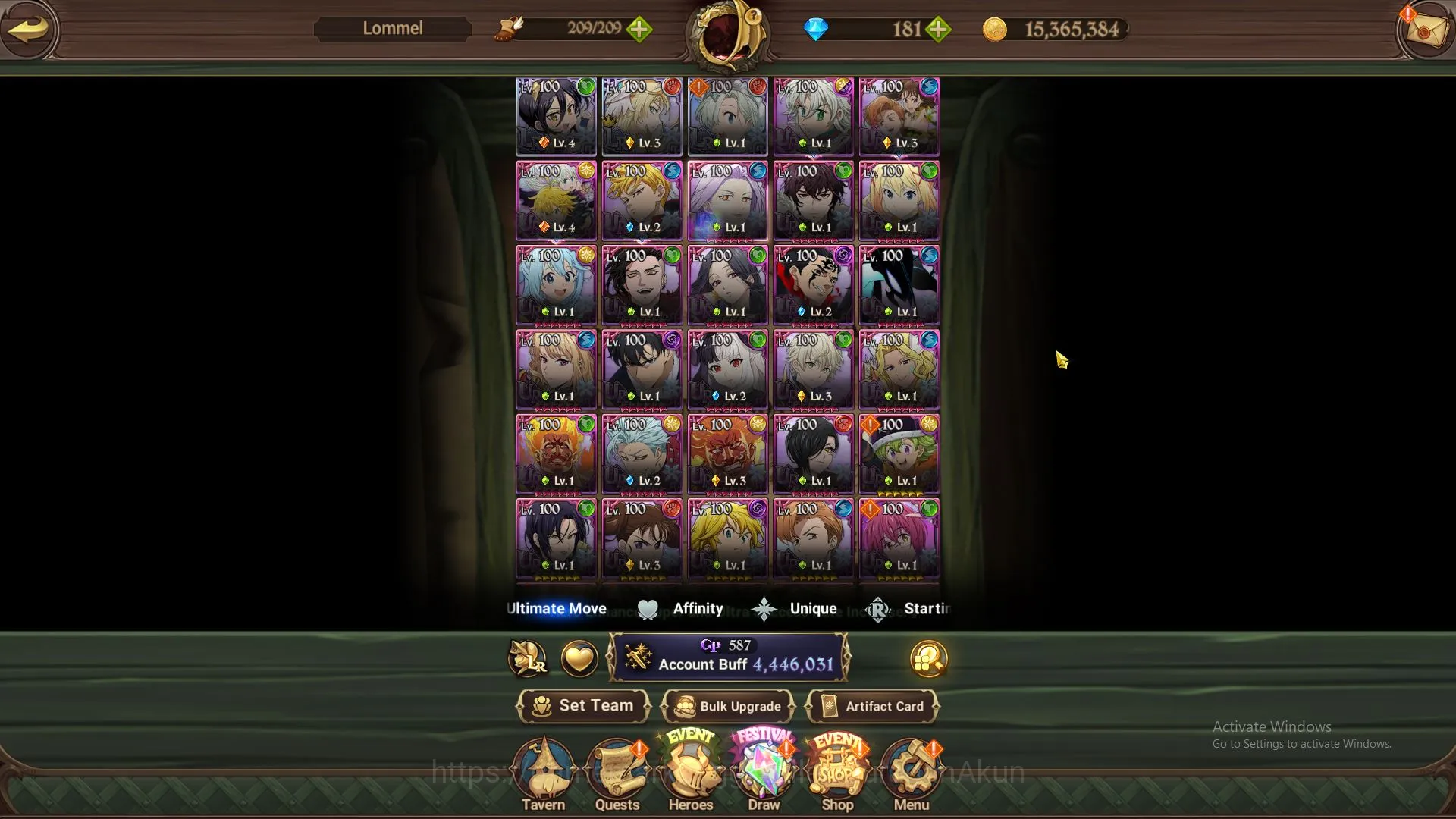 The Seven Deadly Sins: Grand Cross Accounts ASIA|4,4M CC|3LR+10UR+Collab(Konosuba,Solev)+181 G image 1