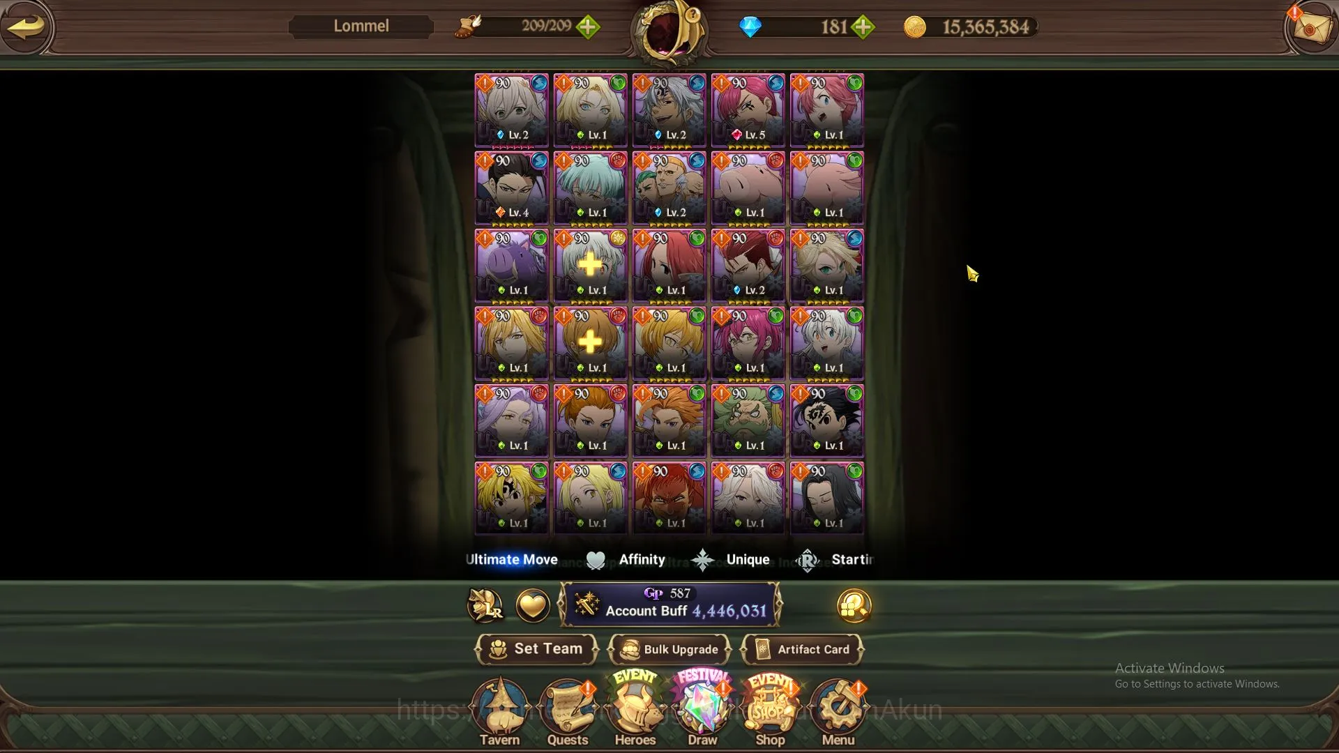 The Seven Deadly Sins: Grand Cross Accounts ASIA|4,4M CC|3LR+10UR+Collab(Konosuba,Solev)+181 G image 2