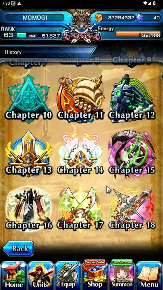 Grand Summoners Accounts Mid-Game Global|Rank 63|19 Ascend[RoyTW,InumutaTW,SaberTW,DiabloTW,HartTW,KirisameTW,Jay,WH 5
