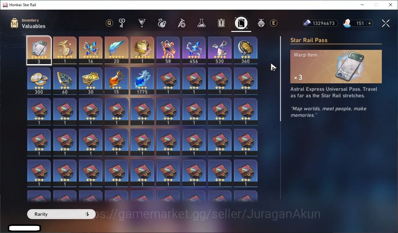 Honkai Star Rail Accounts Mid Game ASIA |TL66| 11 Limited [Acheron+Sign,Phainon,Robin,Jingliu,Huohuo,Danil,Black 4
