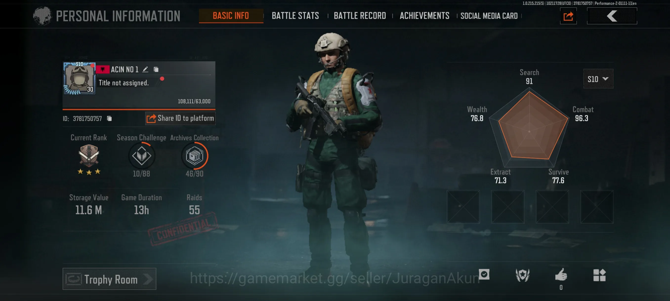 Arena Breakout Accounts Mid-Tier [MOBILE]SV 11M|CV 9M|TraumaFrom,Peak AEK,GGT03,TQ 9A91,GraveMosin,USAS,Etc|Many RESOURCE|CN 2