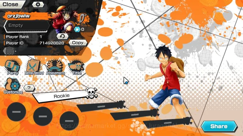 One Piece Bounty Rush Accounts Starter Global|5 META EX|Monkey D Luffy G5,Trafalgar Law,Kozuki Oden,Sakazuki,Yamato|Rank