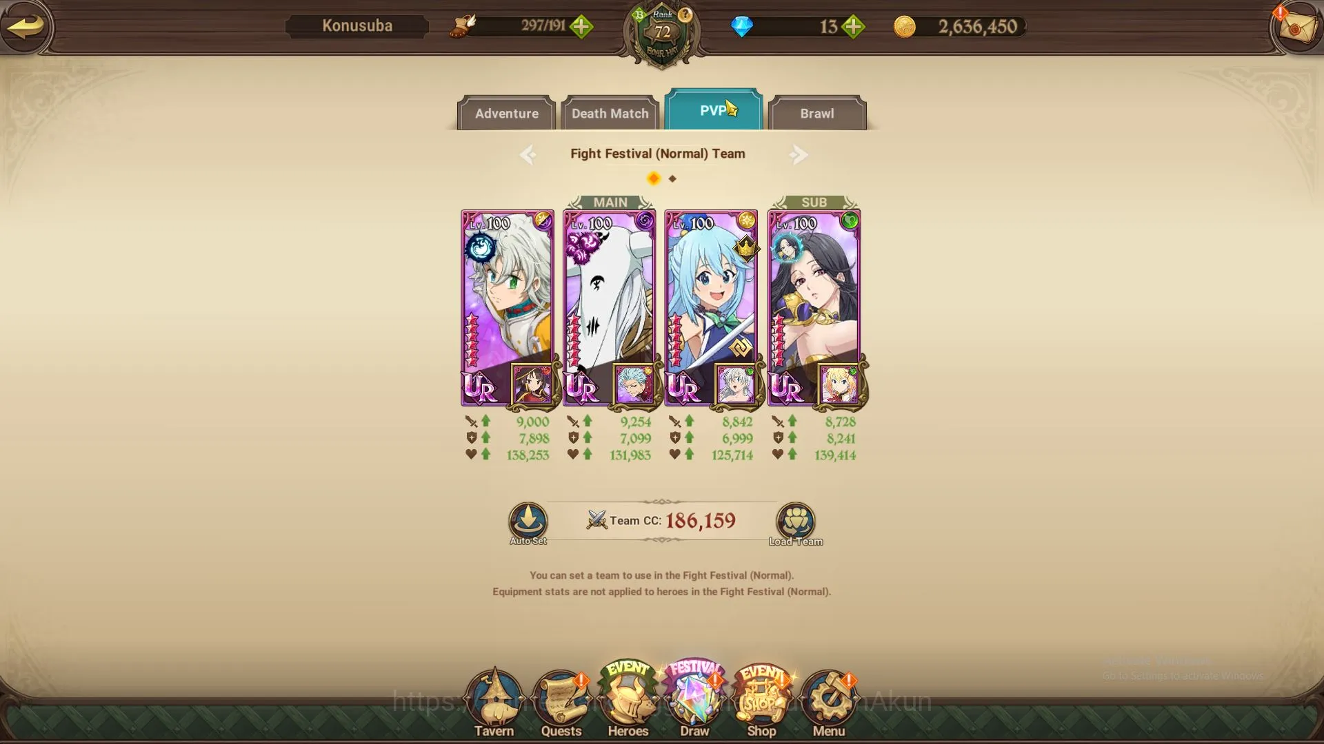 The Seven Deadly Sins: Grand Cross Accounts Asia|3,2M CC|2LR + 6UR + Full Collab Konosuba(Brun image 4