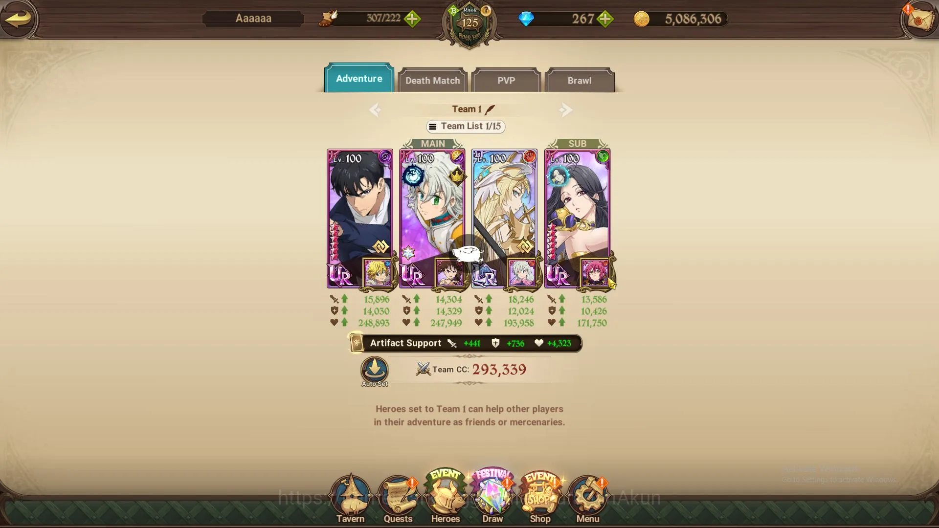 The Seven Deadly Sins: Grand Cross Accounts ASIA|6,6M CC|2 LR+7 UR+Many Collabs+267 Gems|HK Es image 4